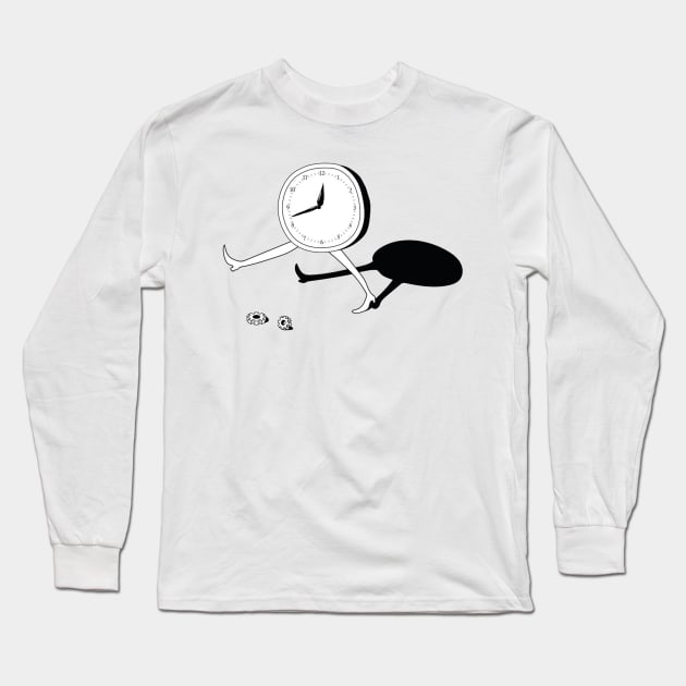 Walk clock time pass Long Sleeve T-Shirt by DroidVillain